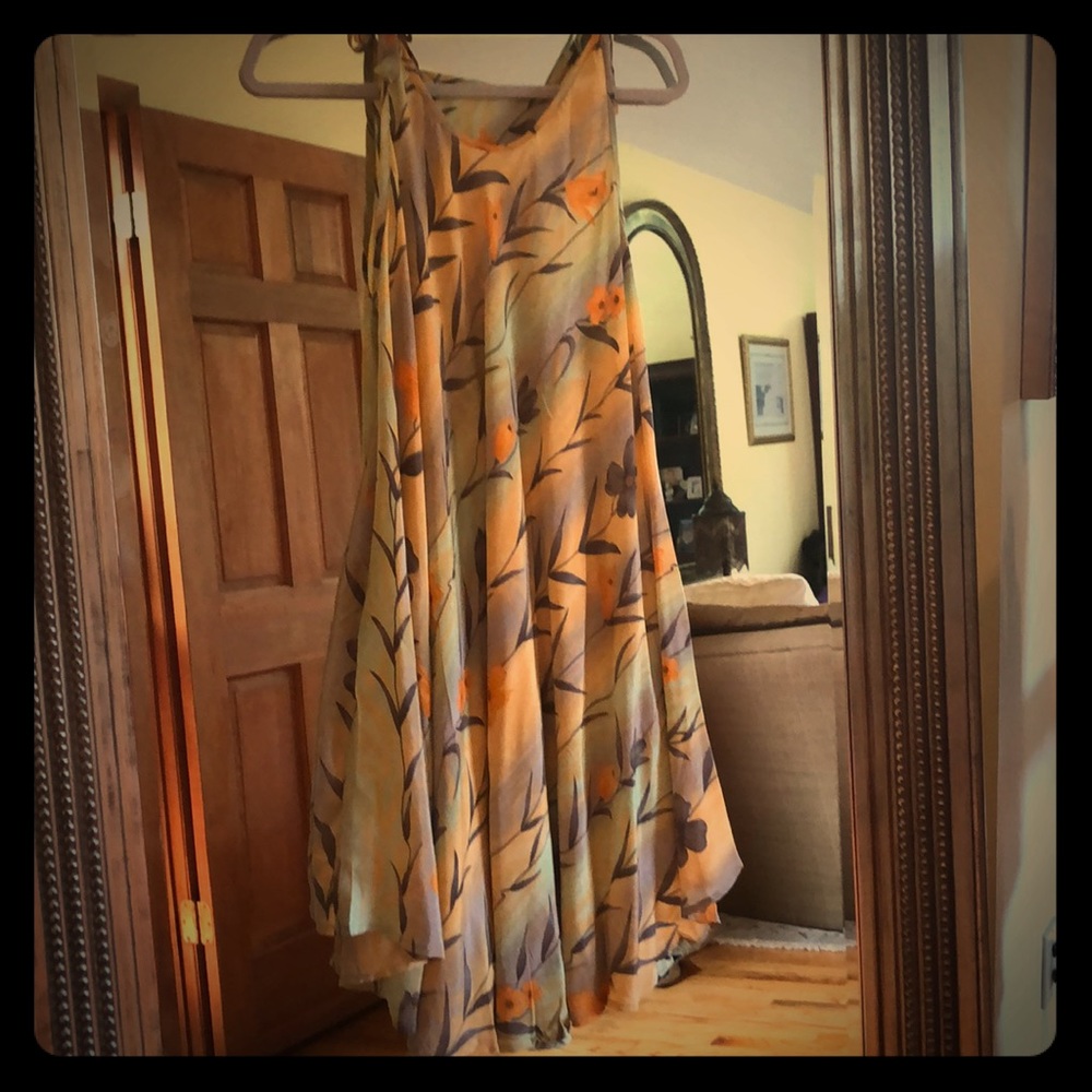 Silk flowing dress